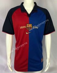 Retro Version 99-00 Barcelona Home Red&Blue Thailand Soccer Jersey AAA-503
