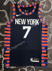 New York Knicks Black #7 NBA Jersey-311