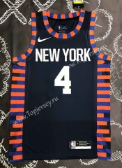 New York Knicks Black #4 NBA Jersey-311
