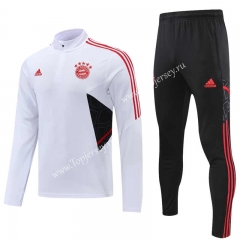 2022-2023 Bayern München White Thailand Soccer Tracksuit-4627