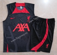 2022-2023 Liverpool Black Thailand Soccer Vest Tracksuit -815