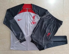2022-2023 Liverpool Light Gray Thailand Soccer Jacket Uniform-815