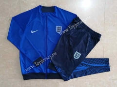 2022-2023 England Camouflage Blue Thailand Soccer Jacket Uniform-815