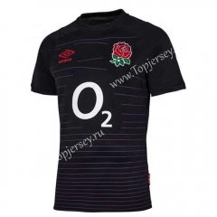 2022-2023 England Away Black Thailand Rugby Shirt
