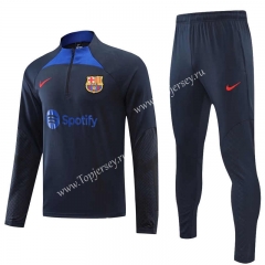 2022-2023 Barcelona Royal Blue Thailand Soccer Tracksuit -4627