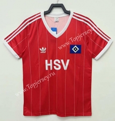 Retro Version 83-84 Hamburger SV Away Red Thailand Soccer Jersey AAA-811