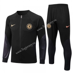 2022-2023 Chelsea Black Thailand Soccer Jacket Uniform -815