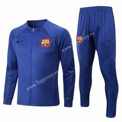 2022-2023 Barcelona Camouflage Blue Thailand Soccer Jacket Uniform-815