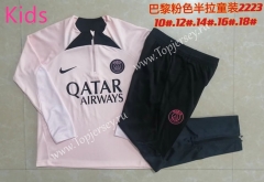 2022-2023 Paris SG Pink Kids/Youth Soccer Tracksuit-815