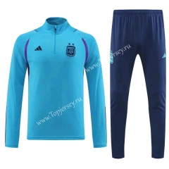 2022-2023 Argentina Sky Blue Thailand Soccer Tracksuit -4627
