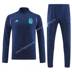 2022-2023 Argentina Royal Blue Thailand Soccer Tracksuit -4627