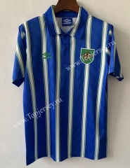 Retro Version 1992 Northern Ireland Away Blue Thailand Soccer Jersey AAA-9171