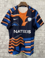 2022-2023 France Away Blue&Orange Thailand Rugby Shirt