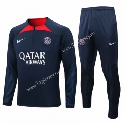 2022-2023 Paris SG Royal Blue Thailand Soccer Tracksuit -815
