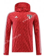 2022-2023 Sao Paulo Red Trench Coats With Hat-4691
