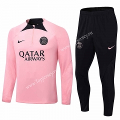 2022-2023 Paris SG Pink Thailand Soccer Tracksuit -411