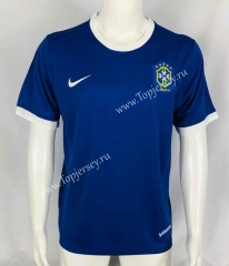 Retro Version 2006 Brazil Away BlueThailand Soccer Jersey AAA-503