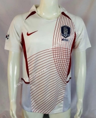 Retro Version 2002 Korea Republic Away White Thailand Soccer Jersey AAA-503