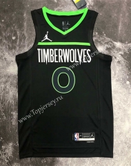2022-2023 Jordan Limited Version Minnesota Timberwolves Black #0 NBA Jersey-311