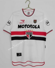 Retro Version 2000 Sao Paulo Futebol Clube Home White Thailand Soccer Jersey AAA-C1046
