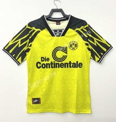 Retro Version 94-95 Borussia Dortmund Home Yellow Thailand Soccer Jersey AAA-811