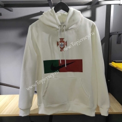 2022-2023 Portugal White Thailand Soccer Tracksuit Top With Hat-CS