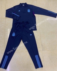 2022-2023 Argentina Royal Blue Thailand Soccer Tracksuit -411