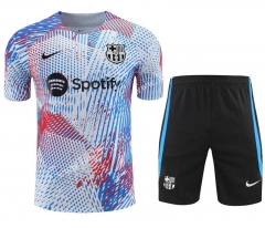 2022-2023 Barcelona White Thailand Training Soccer Jersey Uniform-418