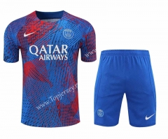 2022-2023 PSG Red&Blue Thailand Training Soccer Jersey Uniform-418