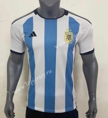 (S-4XL) 3 Stars 2022-2023 Argentina Home Blue&White Thailand Soccer Jersey AAA-416