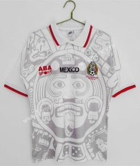 Retro Version 1998 Mexico Away White Thailand Soccer Jersey AAA-C1046