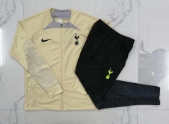 2022-2023 Tottenham Hotspur Beige Thailand Jacket Uniform-815