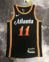 2022-2023 City Edition Atlanta Hawks Black #11 NBA Jersey-311