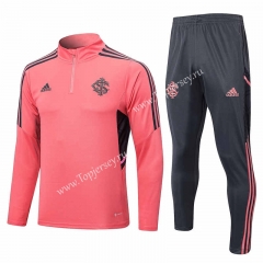 2022-2023 Brazil SC Internacional Pink Thailand Soccer Tracksuit -815