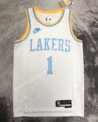 2022-2023 Retro Edition Los Angeles Lakers White #1 NBA Jersey-311