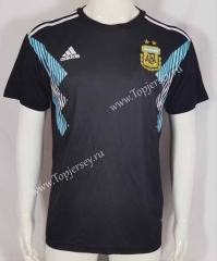 Retro Version 2018 Argentina Away Black Thailand Soccer Jersey AAA-503