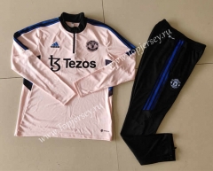 2022-2023 Manchester United Pink Thailand Soccer Tracksuit-GDP