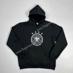 Germany Black Thailand Soccer Tracksuit Top With Hat-GDP