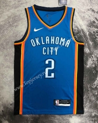 Oklahoma City Thunder Blue #2 NBA Jersey-311