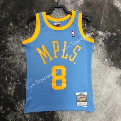 Retro Edition Los Angeles Lakers Blue #8 NBA Jersey-311