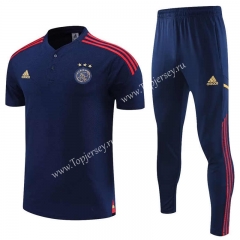 2023-2024 Ajax Royal Blue Thailand Polo Unifrom-4627