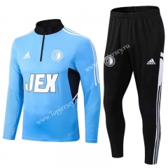 2022-2023 Feyenoord Rotterdam Blue Thailand Soccer Tracksuit -411