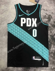 2023 City Edition Portland Trail Blazers Black #0 NBA Jersey-311