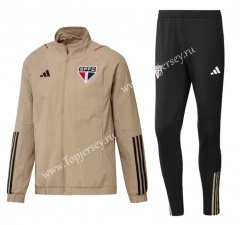 2023-2024 Sao Paulo Mud-yellow Thailand Soccer Jacket Uniform-815