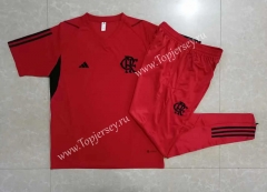 2023-2024 Flamengo Red Short-sleeved Thailand Soccer Tracksuit-815