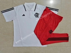 2023-2024 Flamengo White Thailand Polo Uniform-815