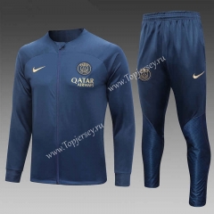 2023-2024 Paris SG Royal Blue Thailand Soccer Jacket Uniform-815