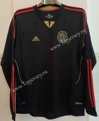 Retro Version 11-12 Mexico Black LS Thailand Soccer Jersey AAA-6895