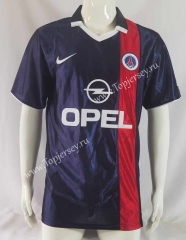Retro Version 01-02 Paris SG Home Royal Blue Thailand Soccer Jersey AAA-503