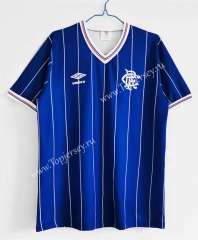 Retro Version 82-83 Rangers Home Blue Thailand Soccer Jersey AAA-C1046